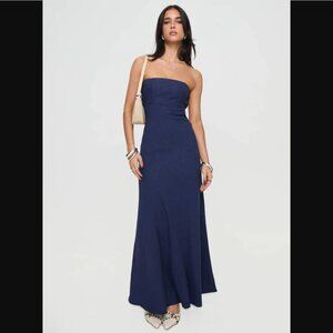 Princess Polly Yahir Navy Strapless Cut Out Maxi Dress 4
